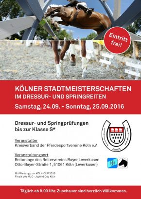 Plakat Kölner Stadtmeisterschaft 24_25092016